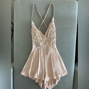 Lulus Lace Crossover Romper